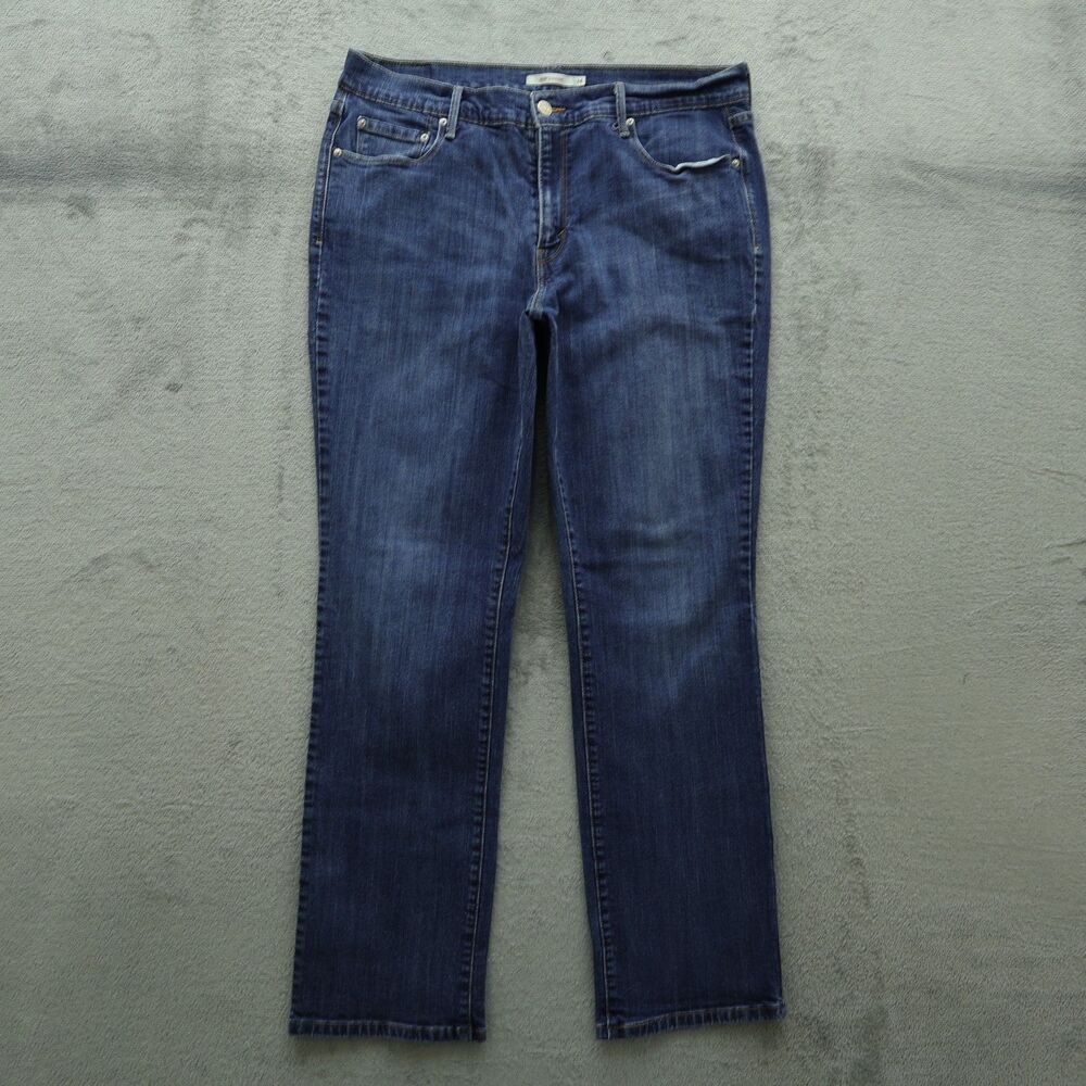 Levi's 505 Jeans Women's Size 14M Blue Mid-Rise Straight Denim 30" Inseam